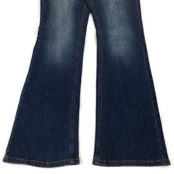 Grace In LA Dark Wash Mid-Rise Easy Fit Bootcut Denim Jeans Womens Size 33 - Picture 9 of 12